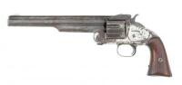 Rare U.S. Contract Nickel Plate Smith & Wesson No. 3 First Model American Revolver