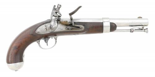 U.S. Model 1836 Flintlock Pistol By R. Johnson