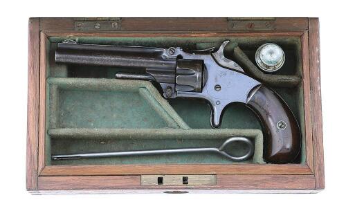 Cased Smith & Wesson No. 1 Third Issue Revolver with F. T. Baker of London Retailer Markings