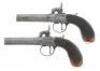 Pair of British Percussion Muff Pistols by G. West