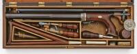 Extraordinary Cased American Percussion Buggy Rifle by William Billinghurst of Rochester, New York