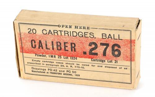 Collectible 276 Pedersen Ammunition