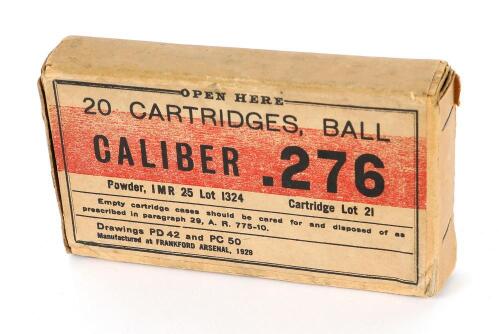 Collectible 276 Pedersen Ammunition