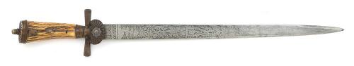 Imperial German Hirschfänger Hunting Sword by J.A. Henckel