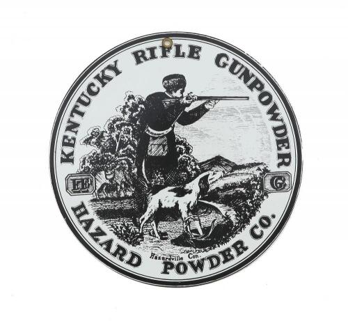 Hazard Powder Co. Gunpowder Advertisement Plate