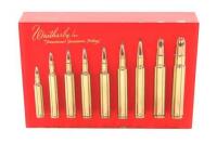 Weatherby Nine Cartridge Lucite Display Lot