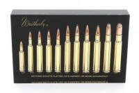Weatherby Eleven Cartridge Lucite Display Lot