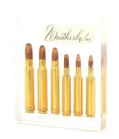 Weatherby Six Cartridge Lucite Display Lot