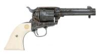 Beautiful Colt Factory Engraved Frontier Six Shooter Revolver by Master Engraver John Adams