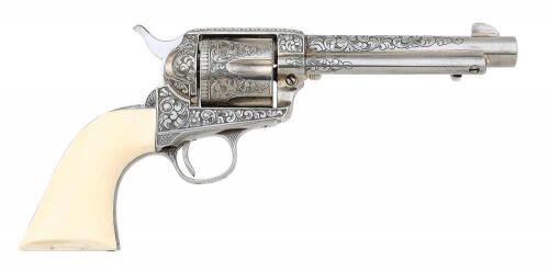 Custom Engraved Clint Finley Colt Single Action Army Revolver