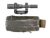 Cased German Z.F. 41 Riflescope with Mount and Accessories by Emil Busch