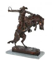 Bronco Buster Bronze Sculpture After Remington