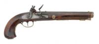 Contemporary Flintlock “Kentucky” Pistol with Fondersmith Marking