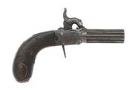 British Percussion Muff Pistol by Clarke of Leicester