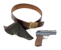 Czech vz.24 Semi-Auto Pistol by Ceska Zbrojovka with German Holster Rig