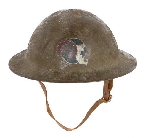 U.S. Mark I Brodie Helmet with 101st Field Artillery 26th Yankee Division Insignia