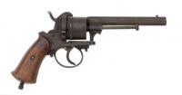 Unmarked Belgian Pinfire Double Action Revolver