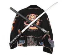 Contemporary Katana and Vintage Chinese Wool Robe owned by “China Marine” Veteran Charles W. Hapenney