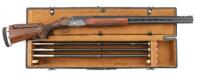 Walter Kolouch Engraved Ithaca Perazzi Mirage Over Under Shotgun Set