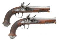 Pair of European Flintlock Coat Pistols