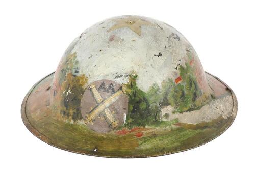 First World War Theater-Painted US Doughboy Helmet