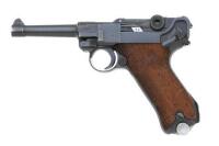 Wonderful German S/42 Luger Police Pistol by Mauser with All-Matching Accessories