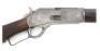 Very Rare Winchester Special Order Model 1876 Deluxe Express Short Rifle With British Sights - 3