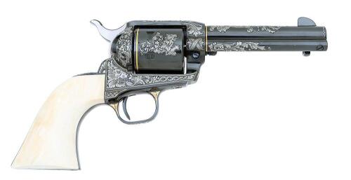 Masterful Dennis Kies Hidden Screw Engraved Colt Single Action Army Revolver