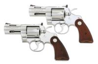 Extremely Rare Pair of Consecutively Numbered Colt Wilkerson Combat Python Revolvers