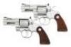 Extremely Rare Pair of Consecutively Numbered Colt Wilkerson Combat Python Revolvers