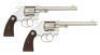 Rare and Fine Pair Of Consecutively Numbered Colt New Service "Battle Of Britain" Revolvers - 2