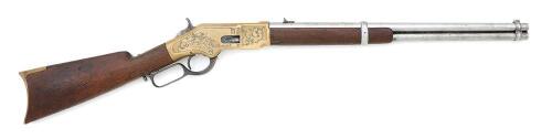 Winchester Model 1866 Saddle Ring Carbine with Endearing Western Engraving