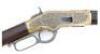Very Fine Nimschke-Style Engraved Winchester Model 1866 Saddle Ring Carbine With Mexican Motif - 3
