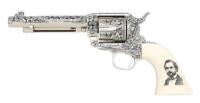 Handsome Dennis Kies Engraved Single Action Army Sam Colt Tribute Revolver