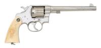 Very Fine Colt New Service Double Action Revolver with Carved Ivory Grip