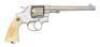 Very Fine Colt New Service Double Action Revolver with Carved Ivory Grip