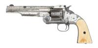 Interesting Smith & Wesson No. 3 Second Model American Rimfire Revolver with Frontier Modification to Centerfire