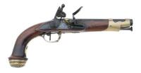 Scarce French Model 1814 Garde du Corps du Roi Flintlock Pistol by Maubeuge