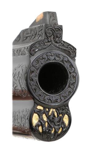 Wonderful Engraved & Gold Inlaid Smith & Wesson Model 586 Revolver ...