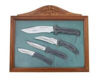 Extremely Rare Limited Edition Smith & Wesson Prototype Micarta Knife Set