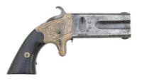 Engraved American Arms Co. Double Barrel Deringer