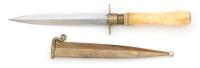 Unmarked Walrus Ivory-Handle Dagger