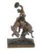 &ldquo;Bronco Buster&rdquo; Bronze Sculpture After Herzel