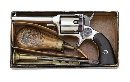 Lovely & Rare Remington-Beals Second Model Percussion Pocket Revolver with Original Box & Accessories