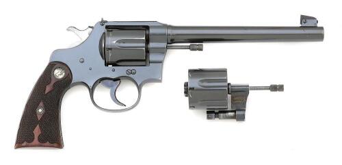 Fine Colt New Service Target Double Action Revolver with Spare 45 ACP Cylinder