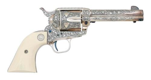 Beautiful Ben Lane Engraved Colt Single Action Army Revolver