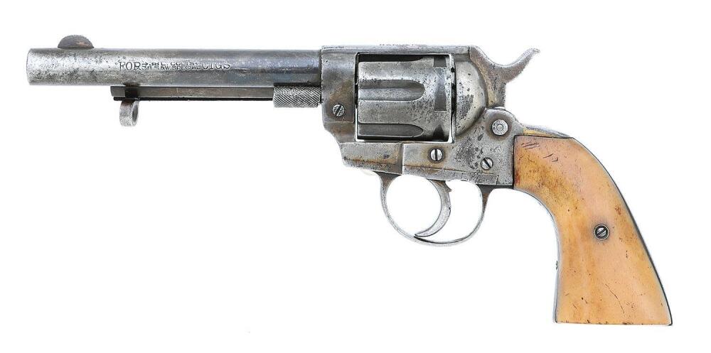 Belgian Cowboy Ranger Colt 1873-Style Double Action Revolver Used in ...