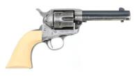 Colt Single Action Army Revolver with Ellis Props & Graphics Stamps