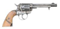 Belgian Cowboy Ranger Colt 1873-Style Double Action Revolver Used in Three Important Western Motion Pictures Including “Shane”