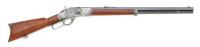 Very Fine Winchester Model 1873 Lever Action Rifle Belonging to Massachusetts Newspaperman Edward Poyen